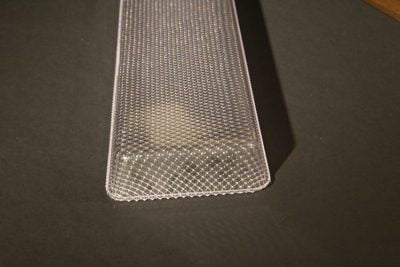 Curled Lip Clear Prismatic Vaportight Lens down