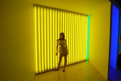Yellow room with girl