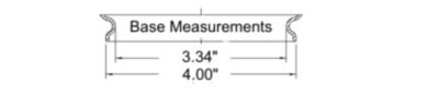 4 inch base measurement