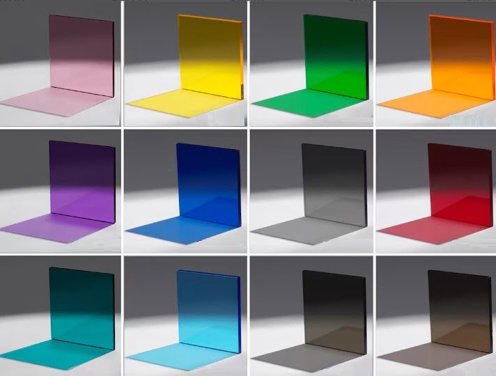 transparent color acrylic