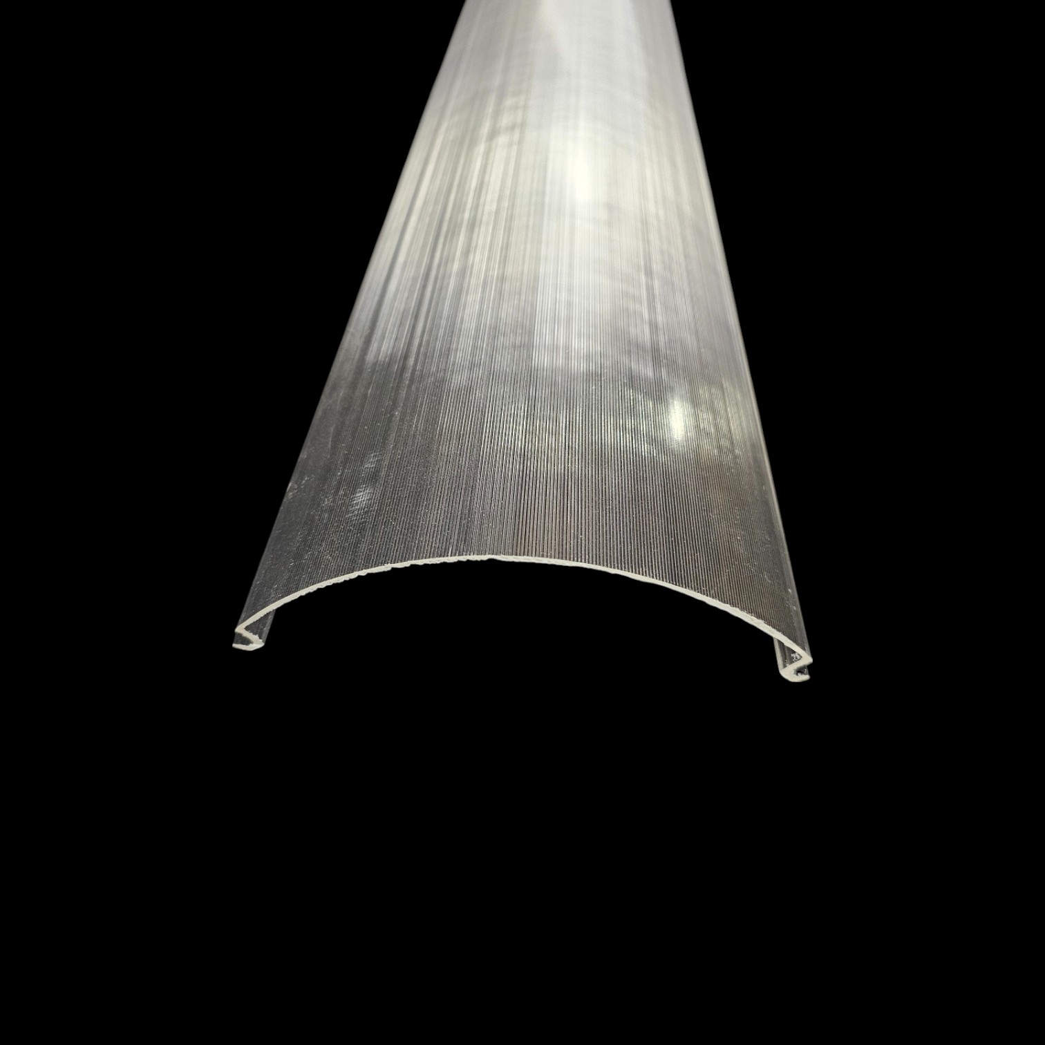 clear ribbed light cover