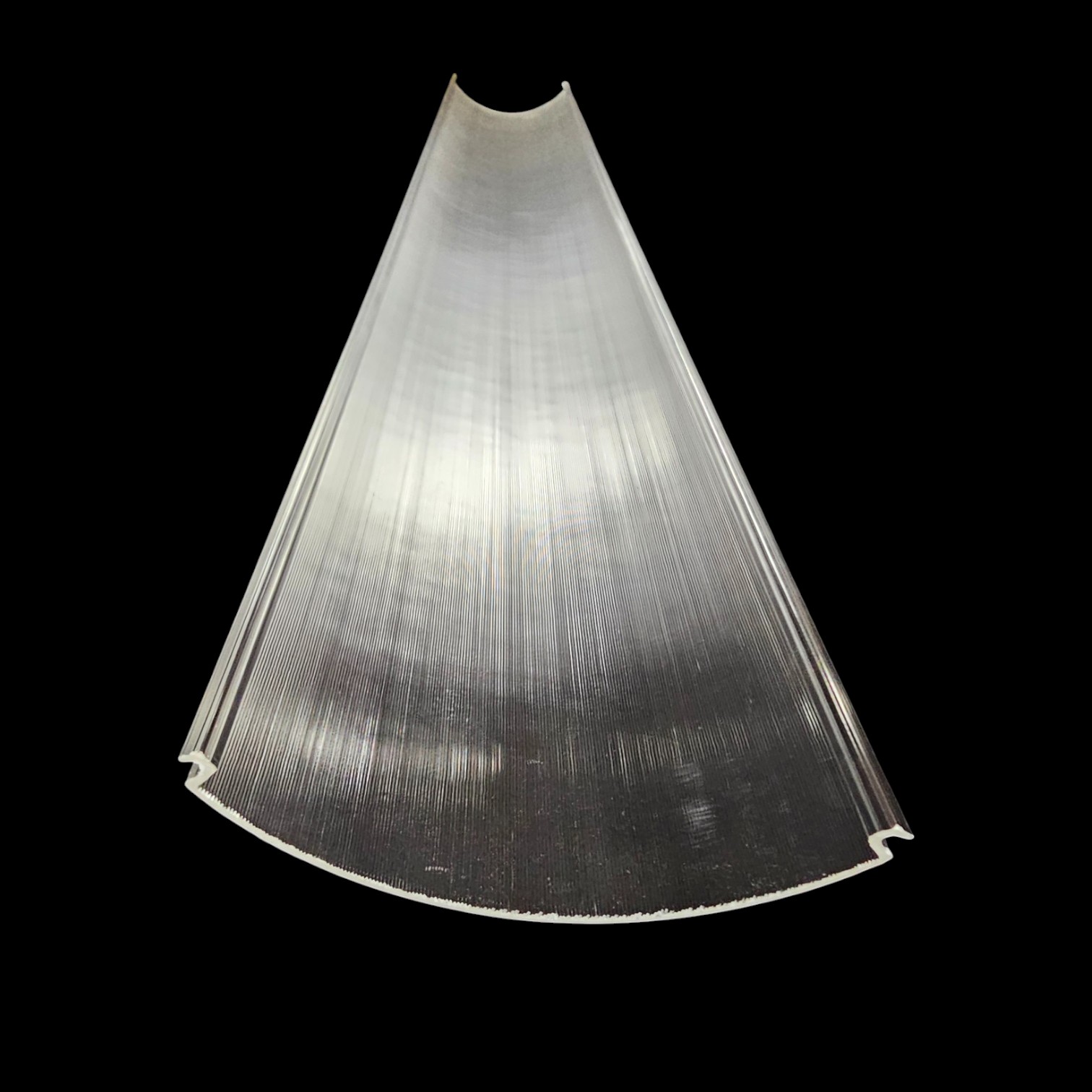 clear ribbed light diffuser