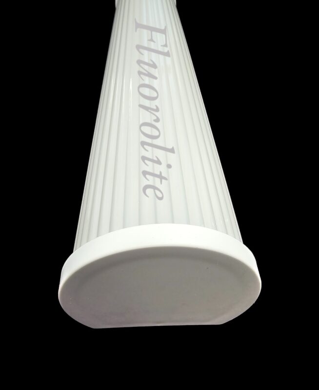 F 1417 ribbed bathroom light lens