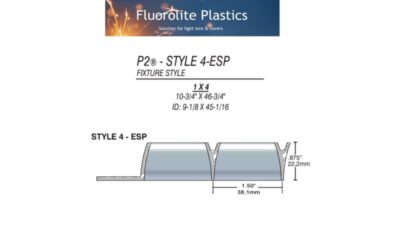 parabolic with flange 1x4 1