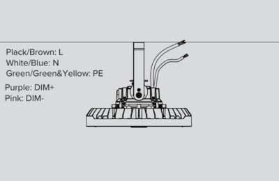 ufo LED Fixture installation