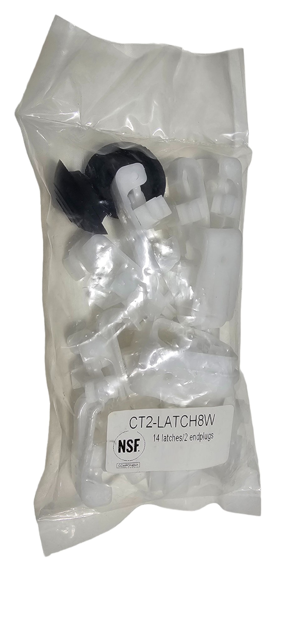 KastLite White Plastic LCW Latches - 25 Pack Vaporproof Light Cover Clips