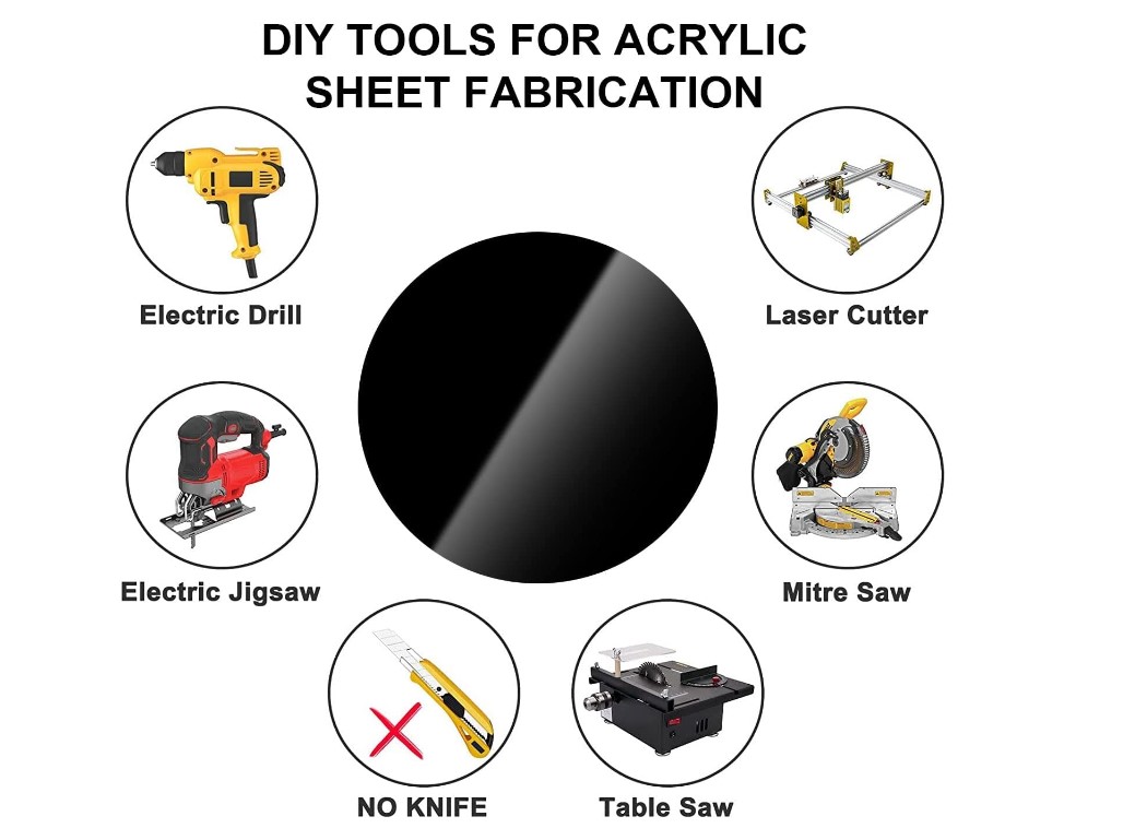 black 2025 cast acrylic cut