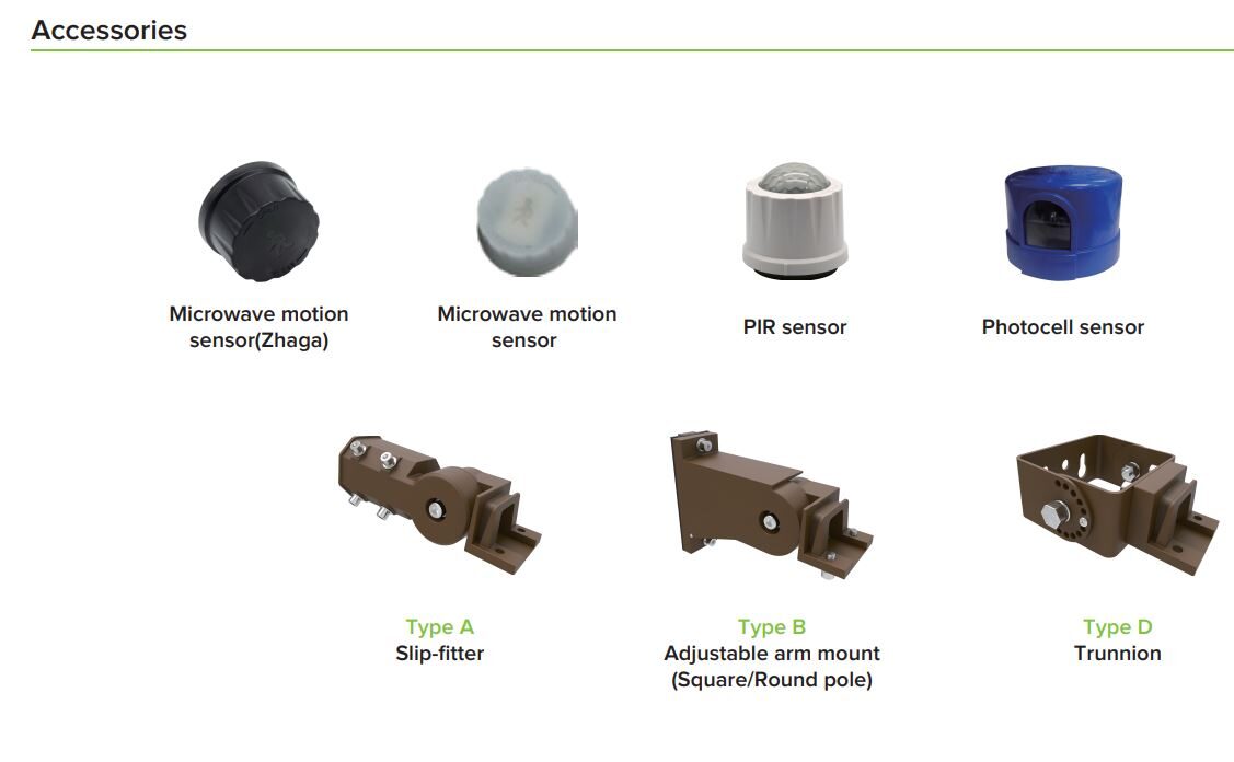 accessories for AR05 Area lights accessories for AR05 Area lights