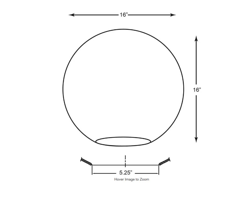 16INCH NECKLESS CLEAR