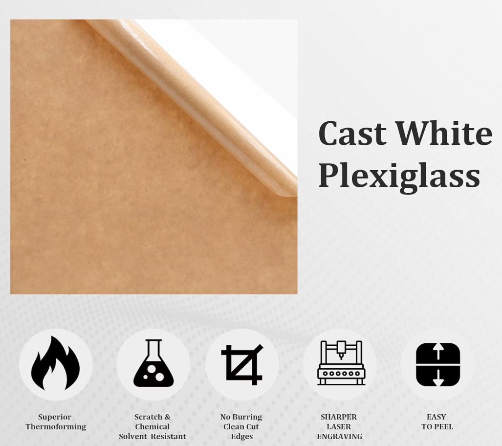 white plexiglass 3015