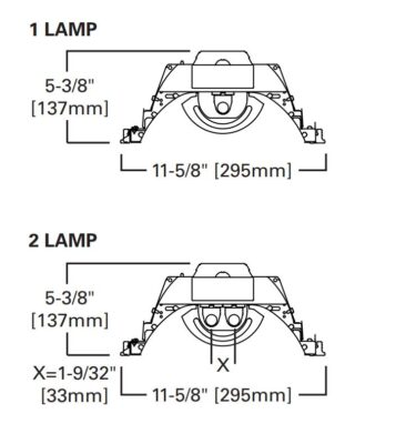 cooper lighting 1x4 size lamp cover