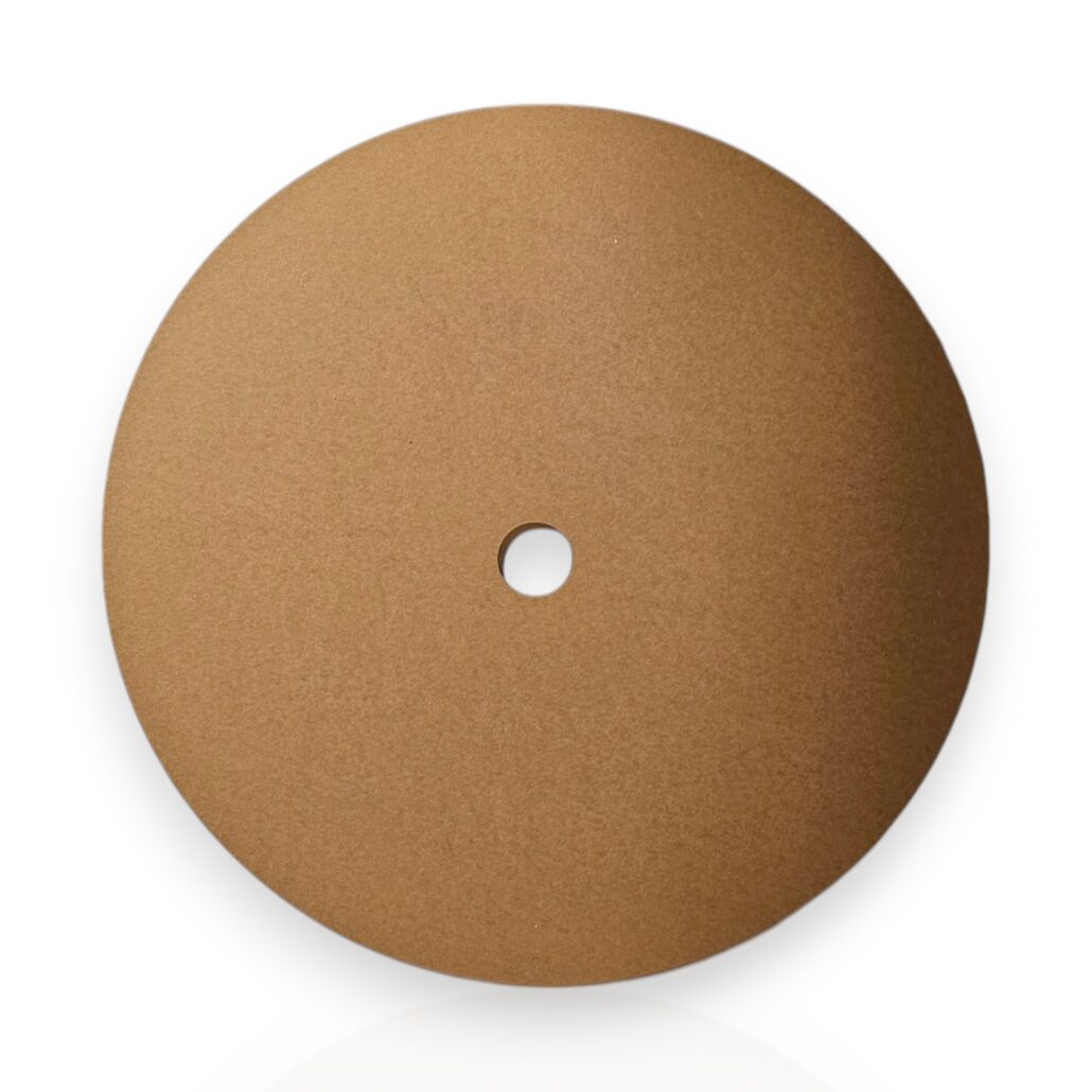 White Round Disc with Hole in the Center | 1/8 Thick | White Plastic