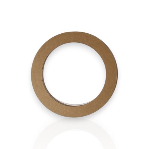 White Round Disc with Hole in the Center | 1/8 Thick | White Plastic