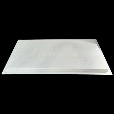 Fluorescent ceiling light replacement cover