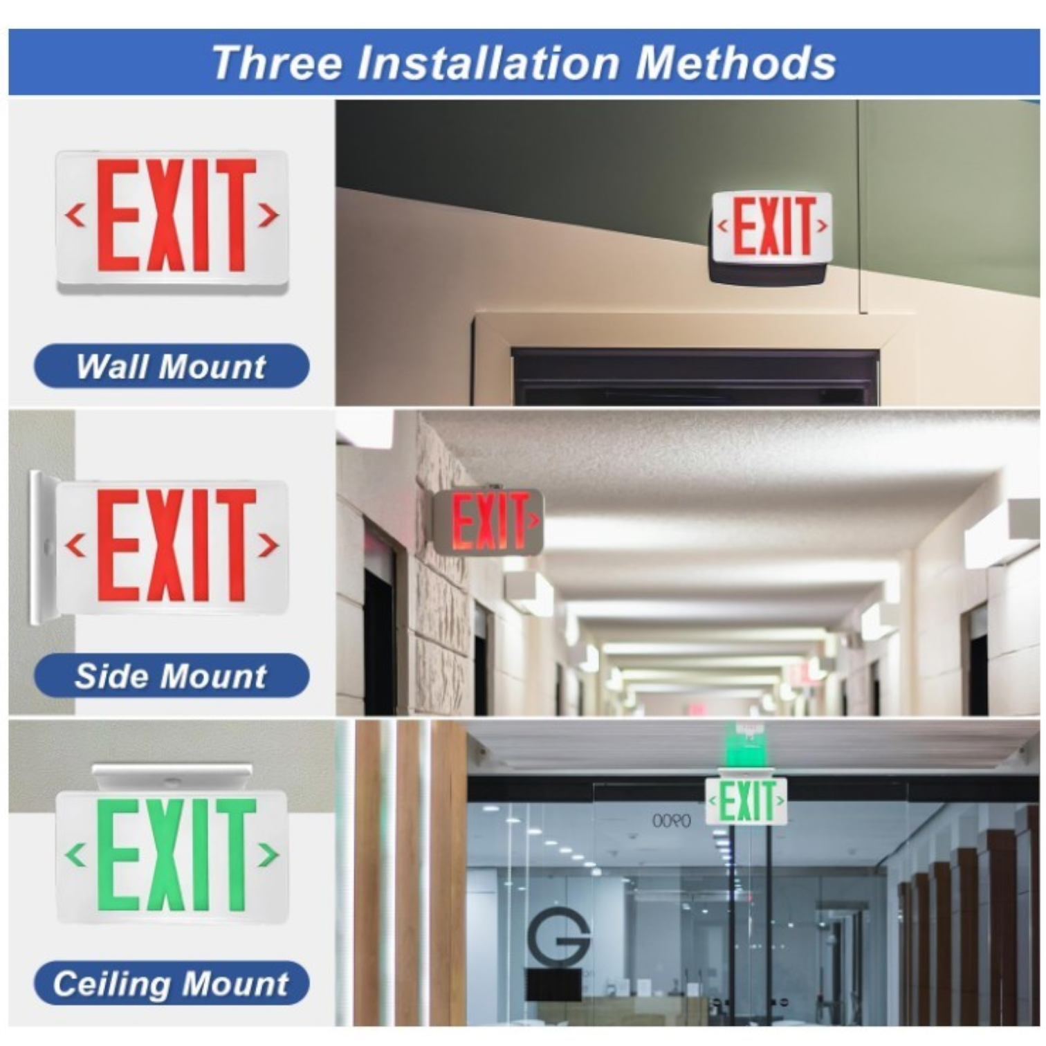 emergency exit sing led