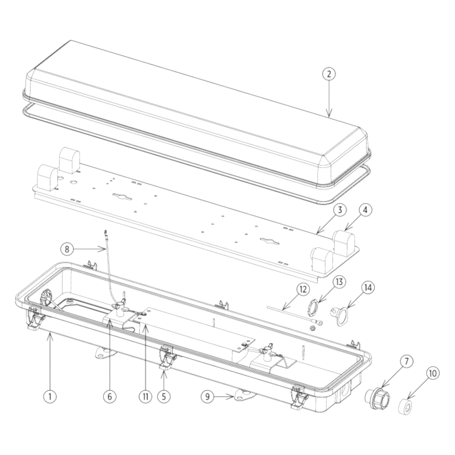 fixture cover vapor proof