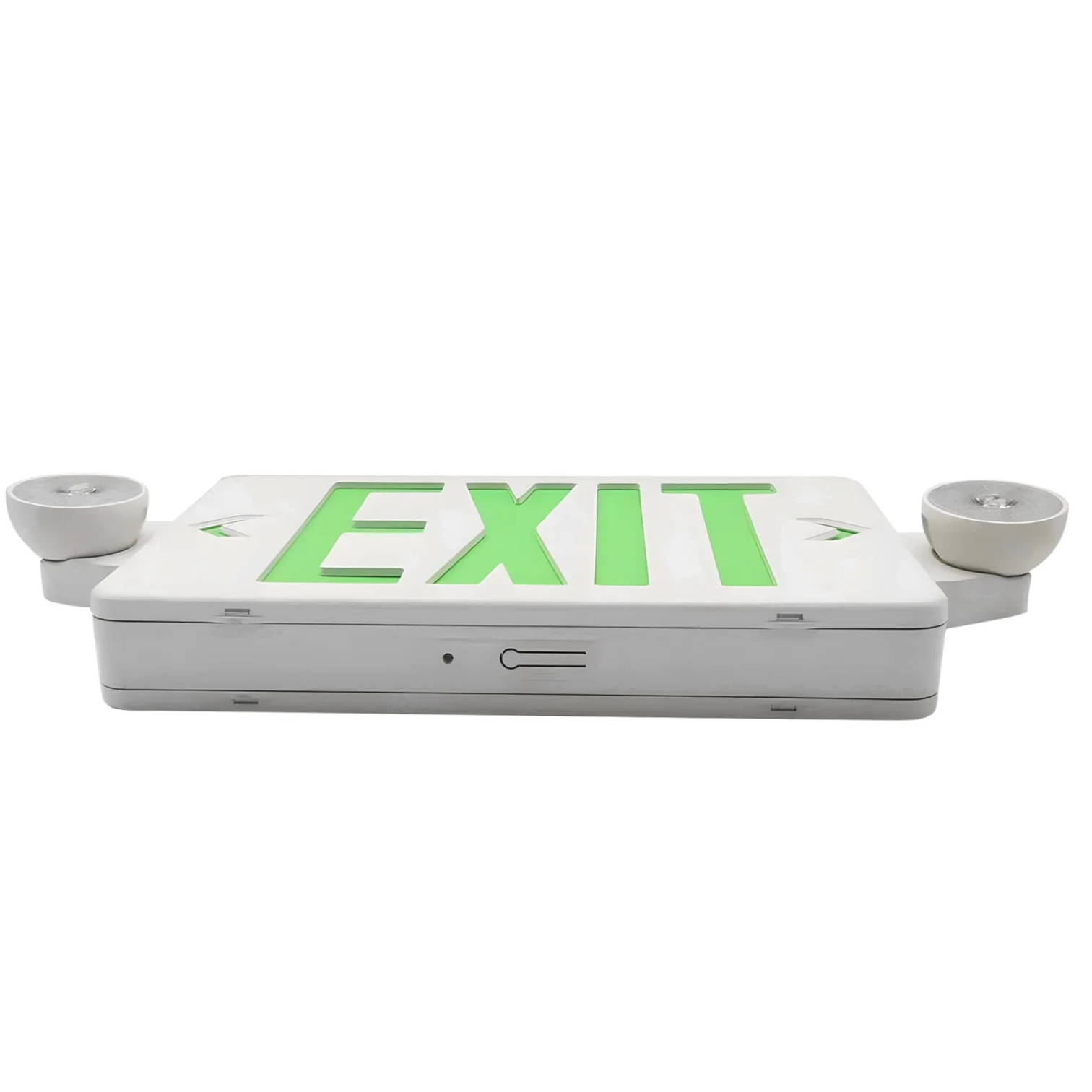 green emergency exit light