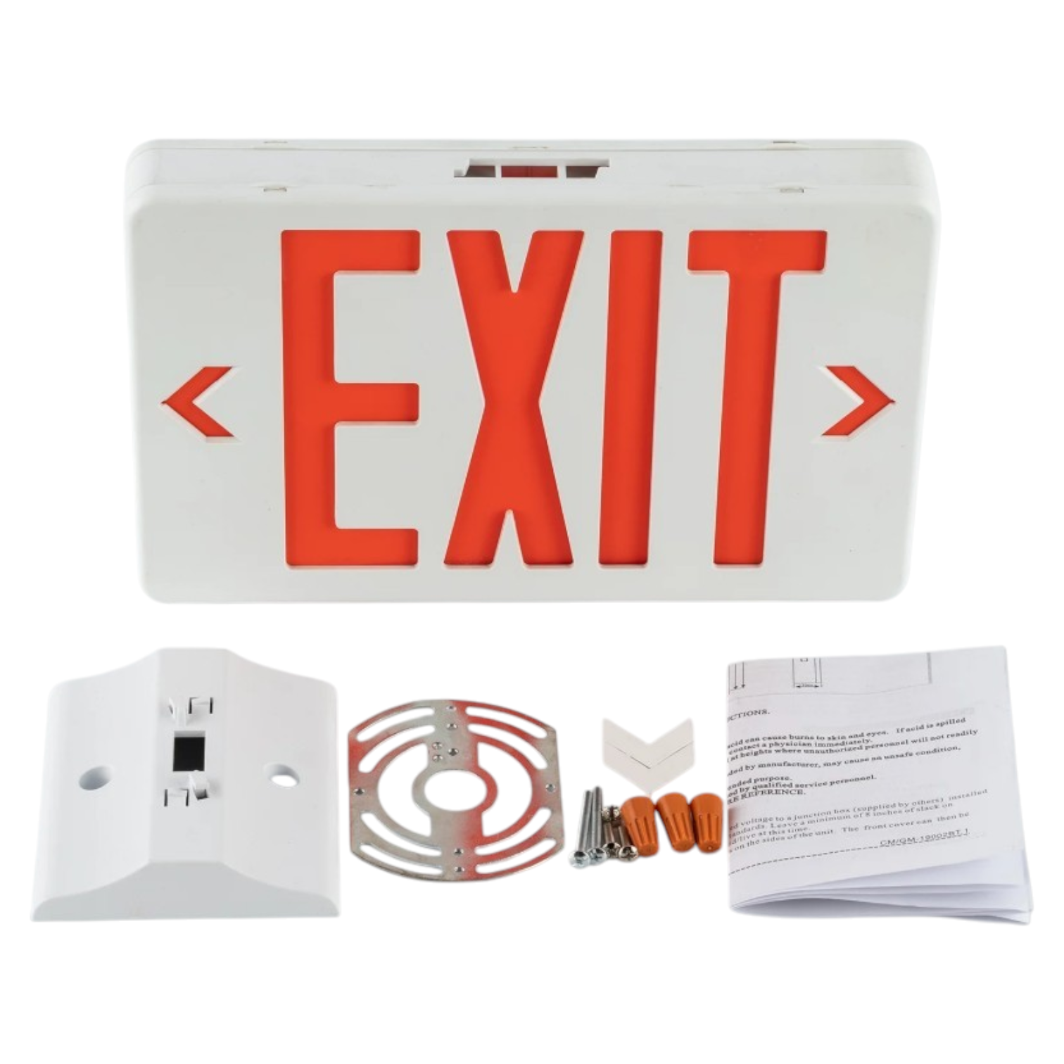 led exit sign red