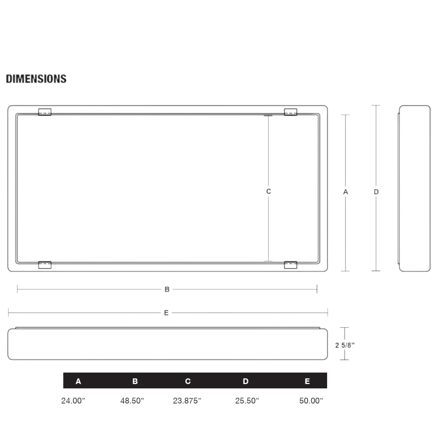 dimension for cloud lens