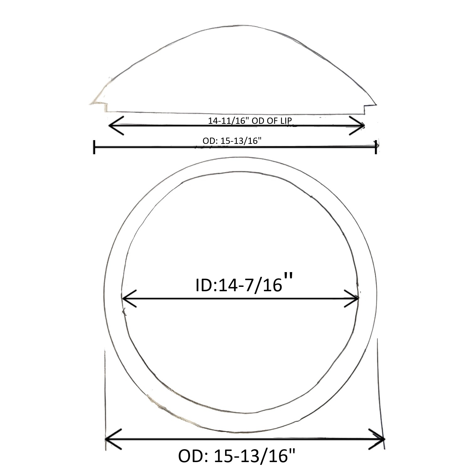 light cover round dome
