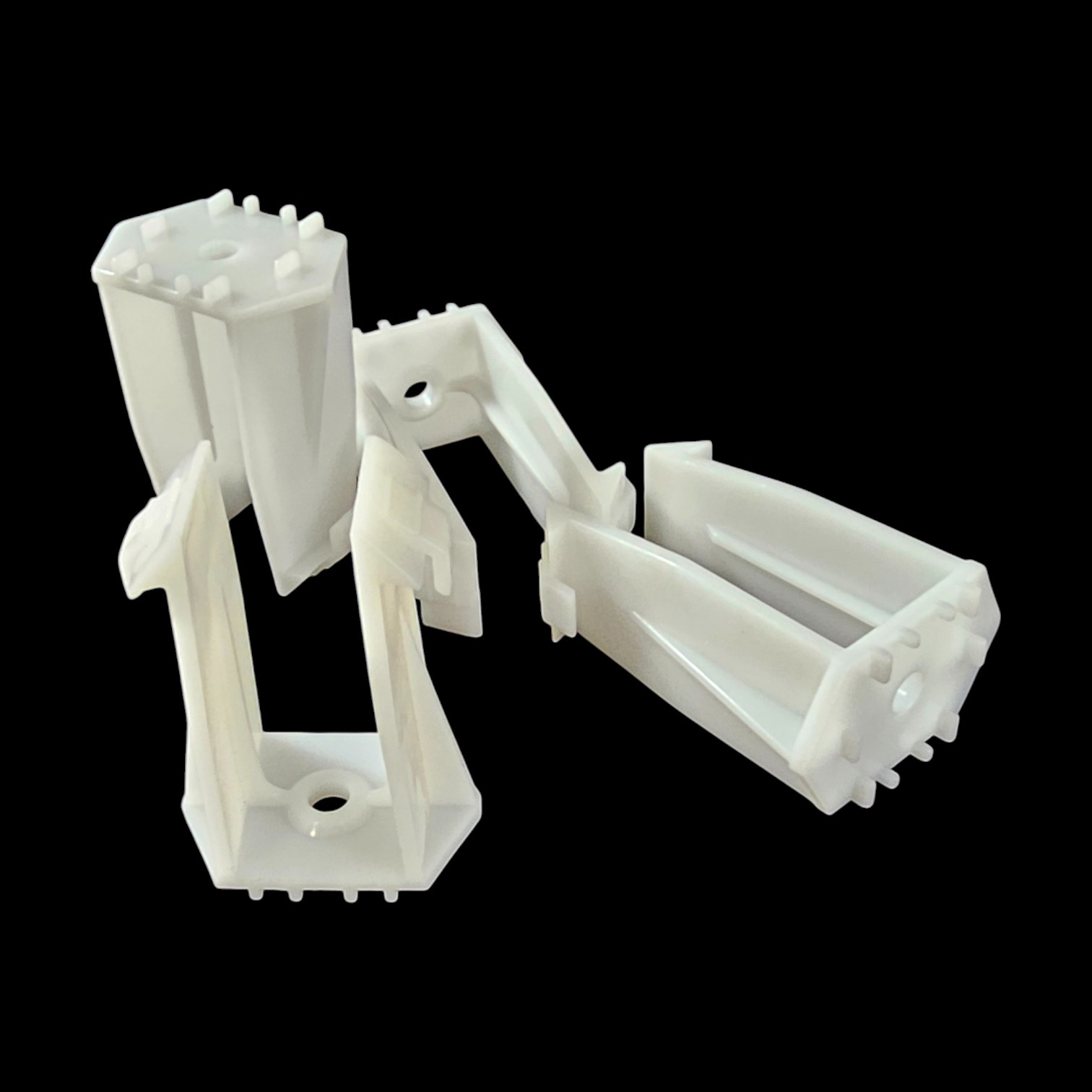 white tmw series tray clips