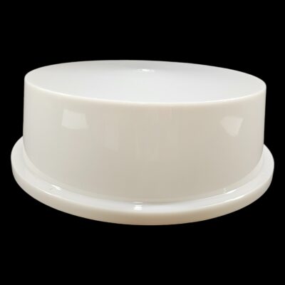 white vandal resistant light cover