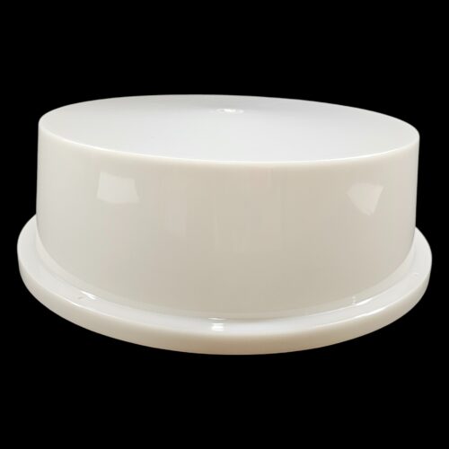 white vandal resistant light cover