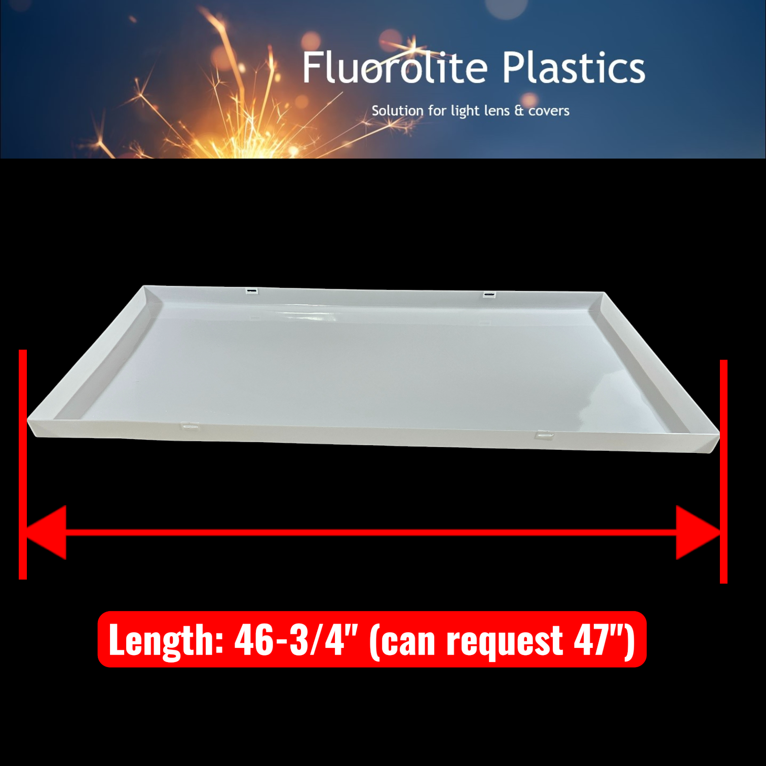 4 holes snap in light cover white