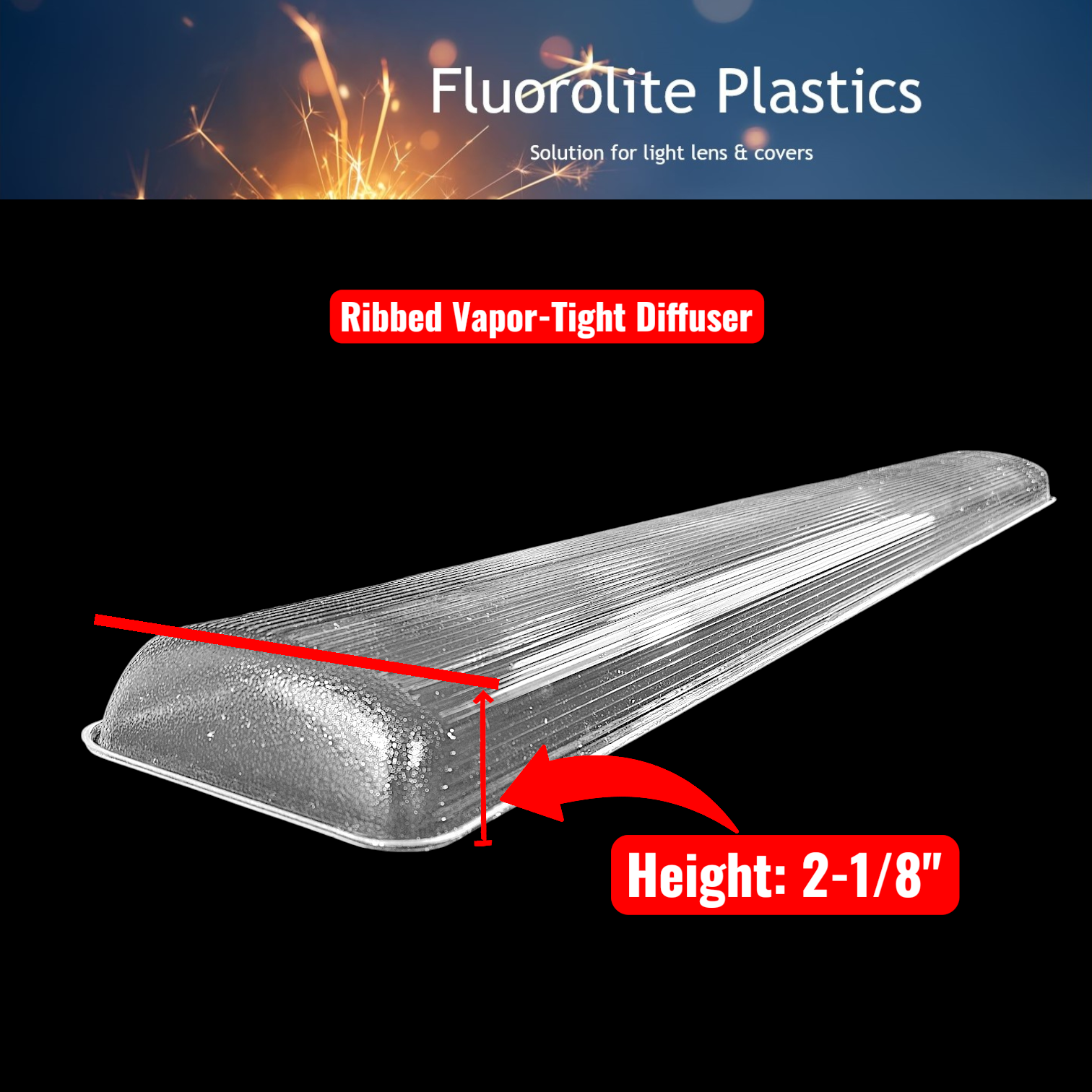 4ft vapor tight lens