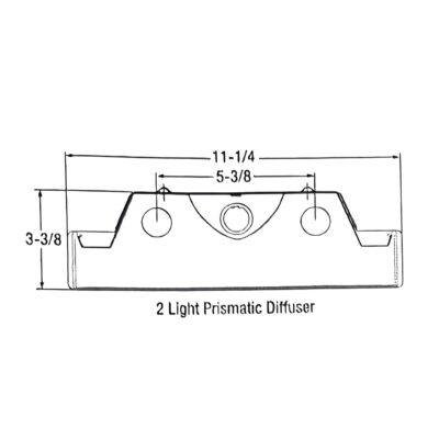 F-2139 genesta 2 lite 300 series light cover