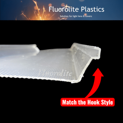 F 2259 fluorescent light wrap around lens