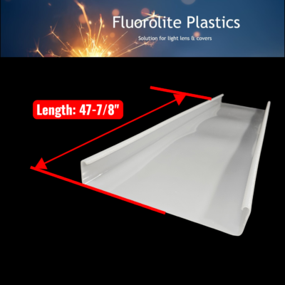 Fluorescent Light Lenses Wrap-Around Light Lens Covers