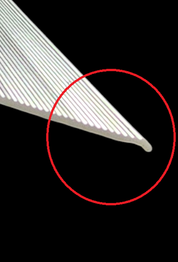 White Ribbed Acrylic Under cabinet