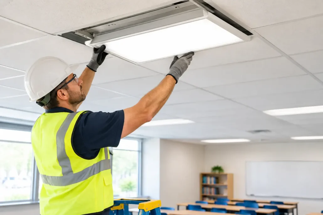 A School Lighting Cover Retrofit Example That Works