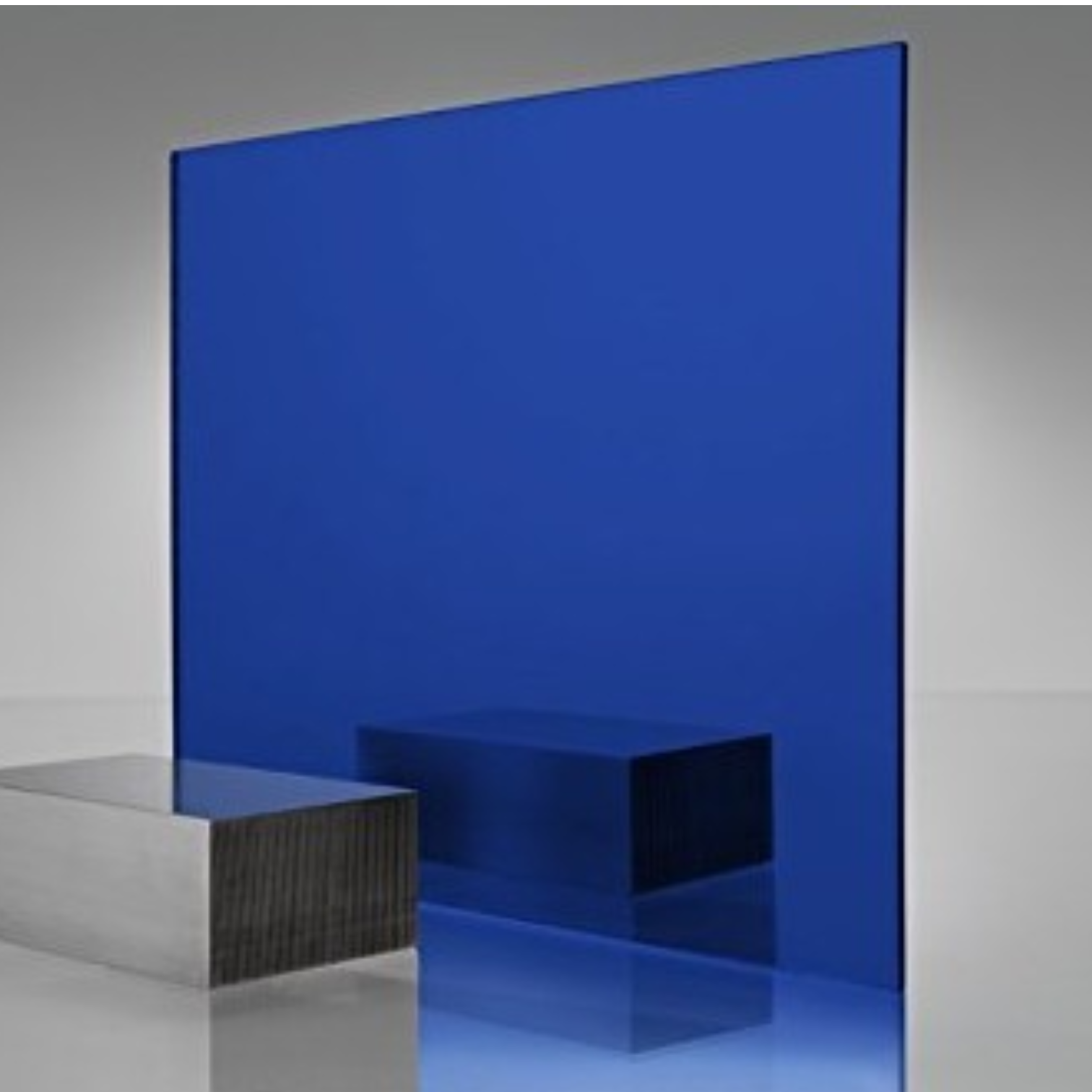 blue mirror plexiglass