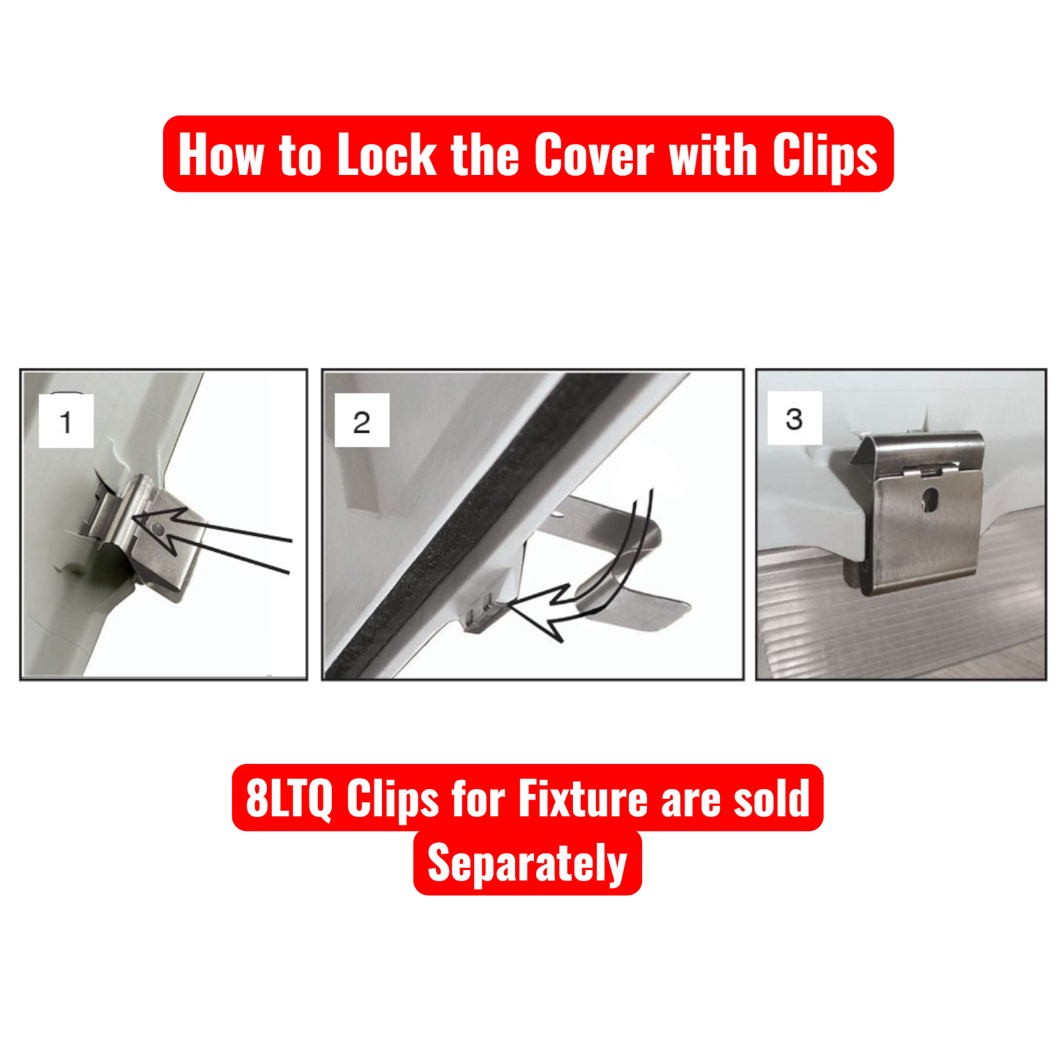 f 8137 STAINLESS STEEL CLIP installation