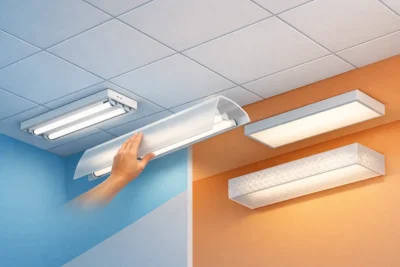 How to Cover a Fluorescent Light Fixture