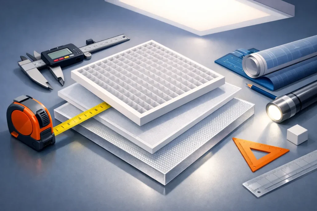 How to Measure Light Diffuser Panels Right