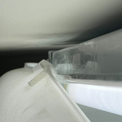 how to place the clip on the fixture