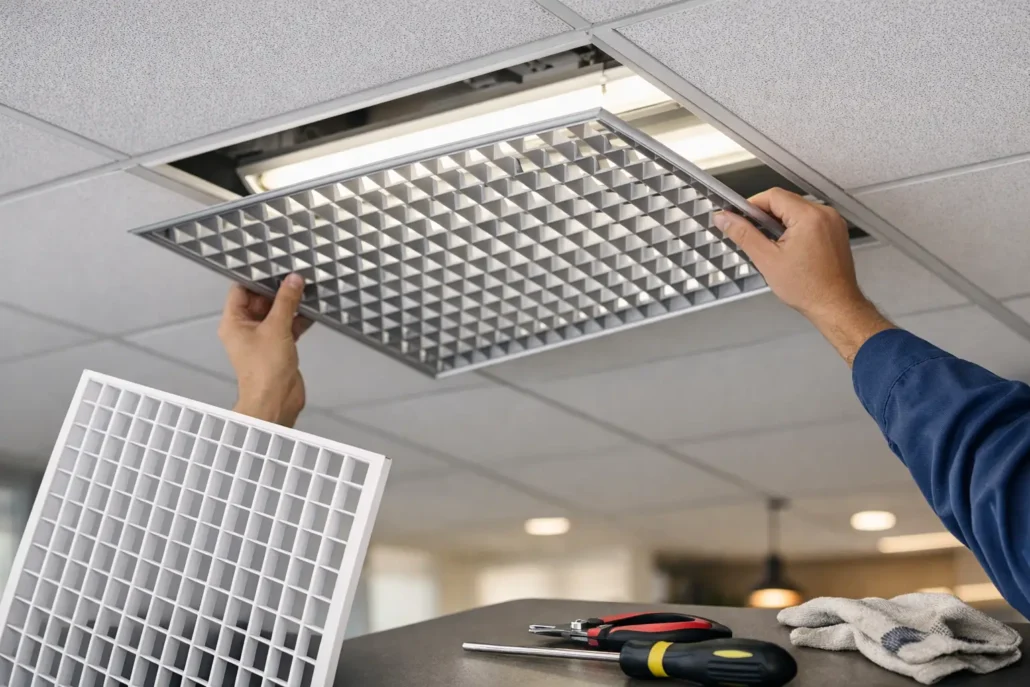 How to Replace Ceiling Light Louver