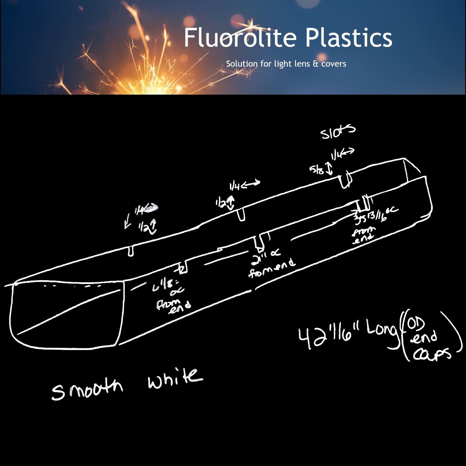 led shop light lens cover drawing