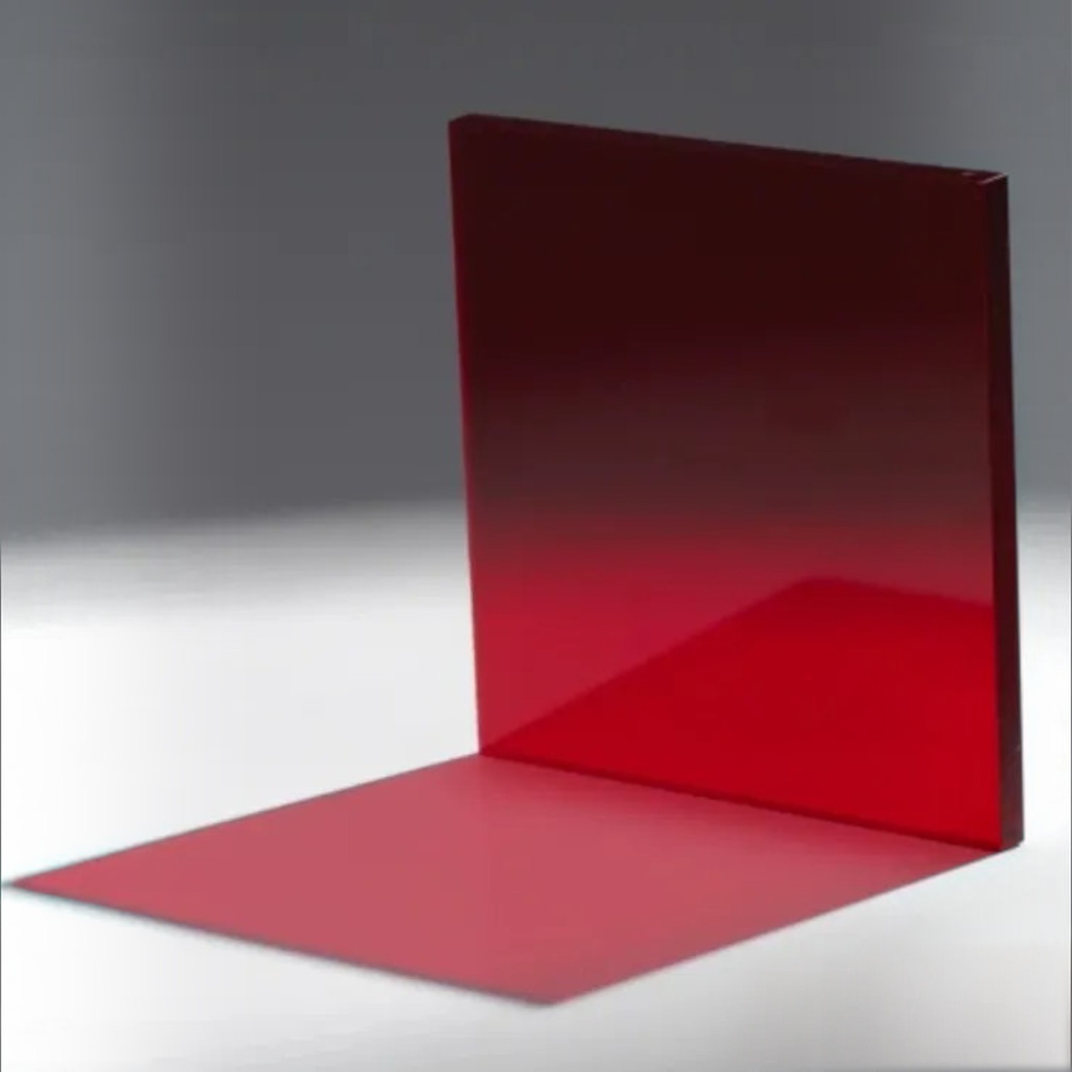 plexi glass sheets red