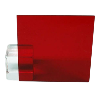 red plexiglass for business signs