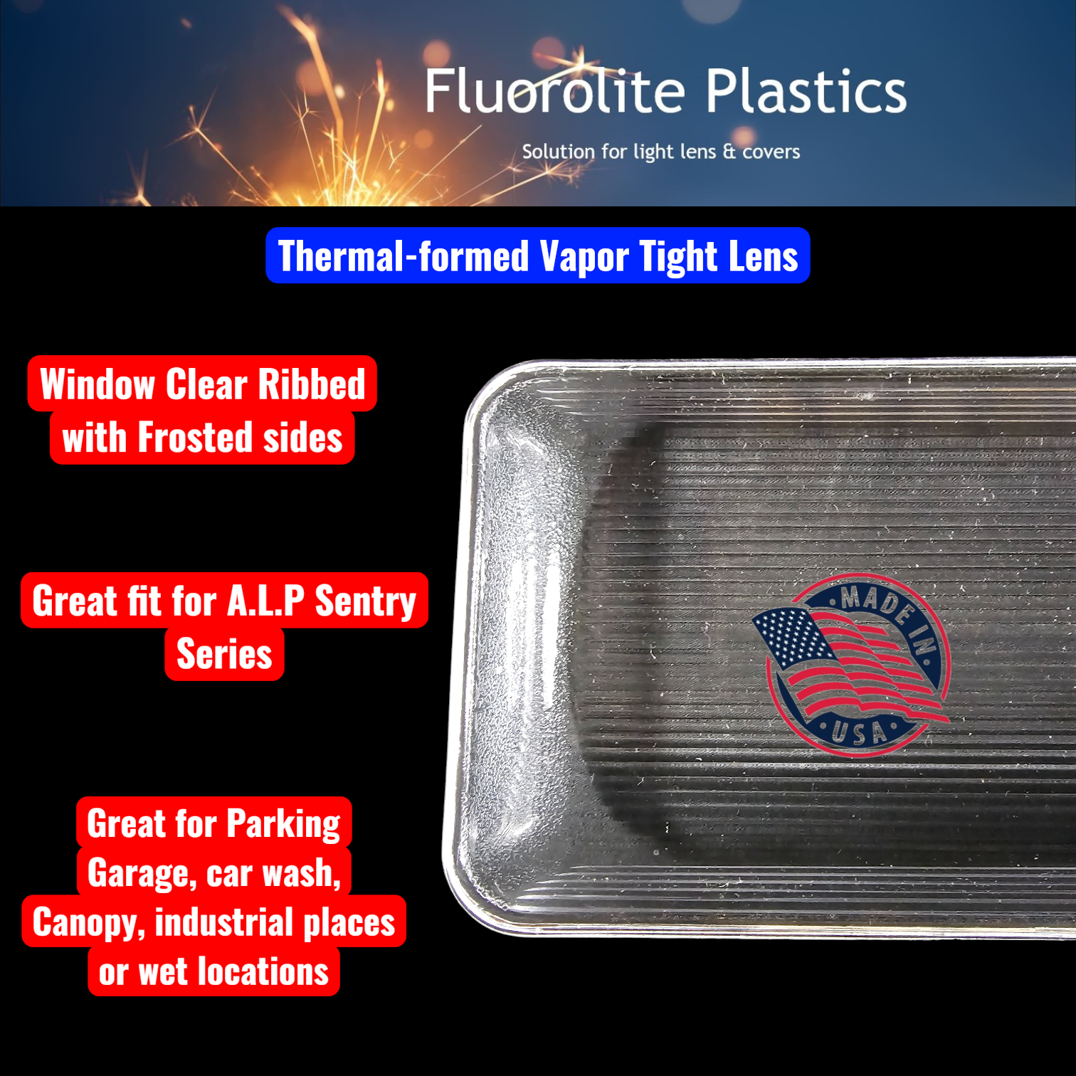 replacement light cover vapor tight