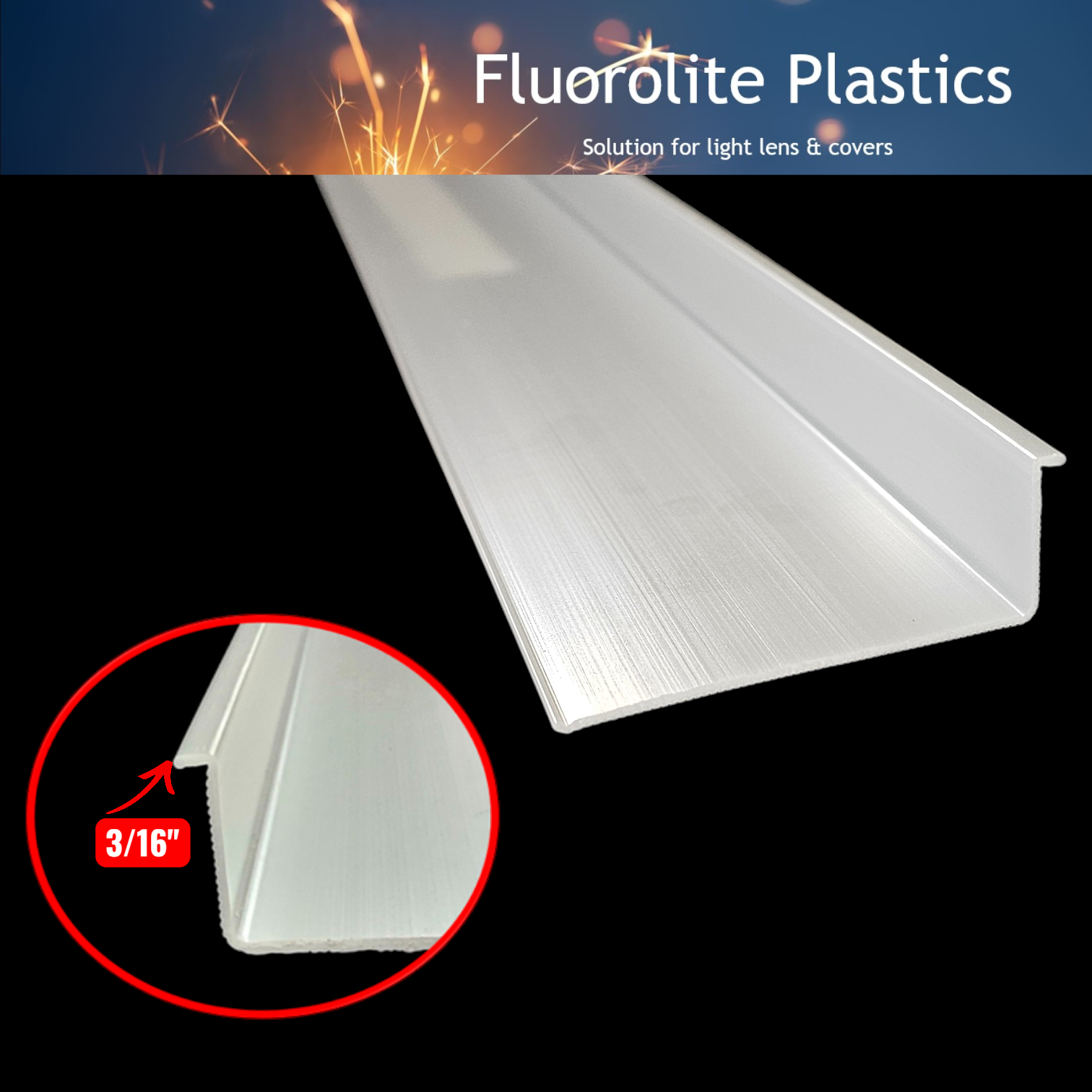 under cabinet light cover white ribbed acrylic