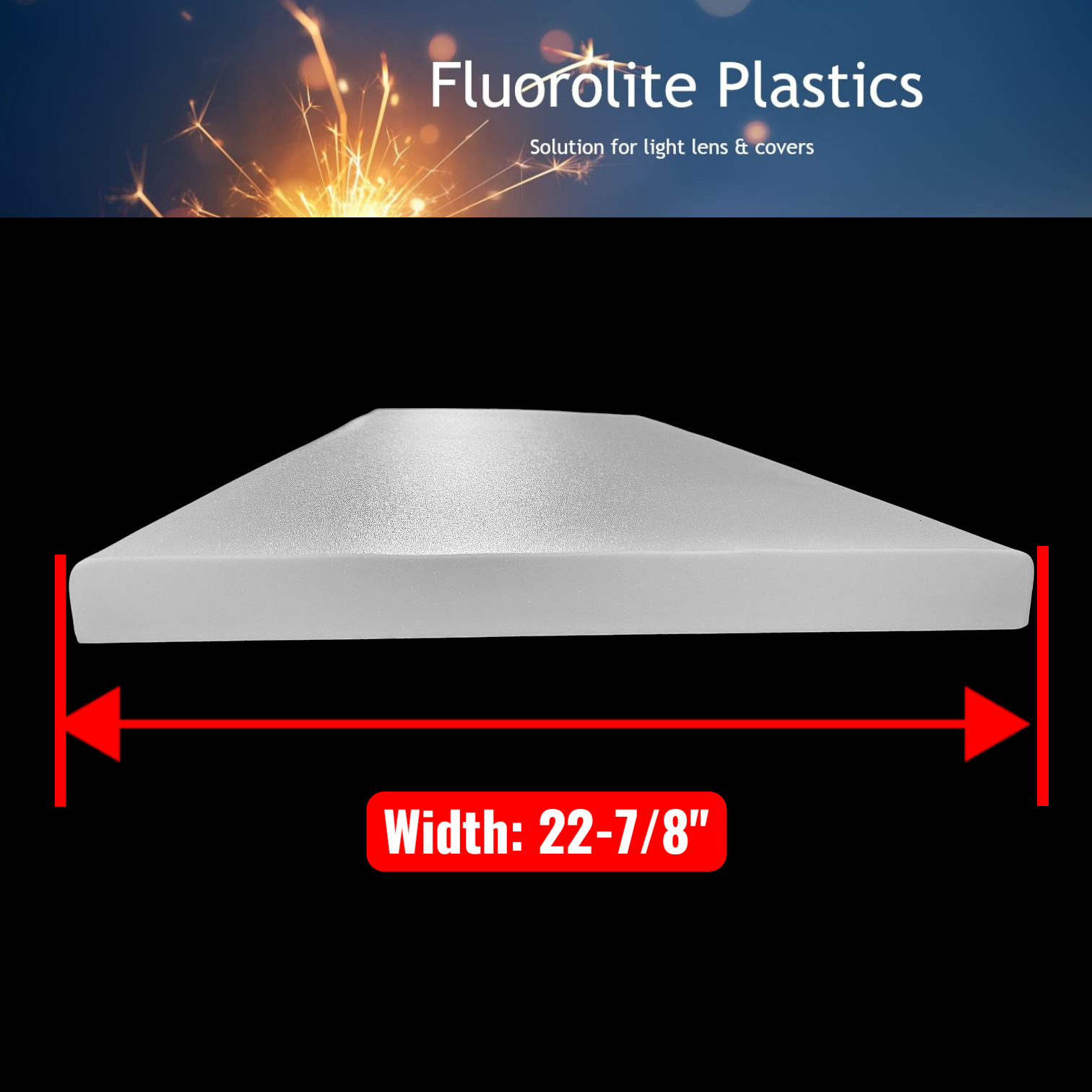 white acrylic light cover