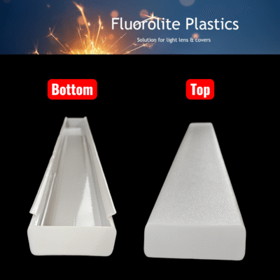 white acrylic puff light lens