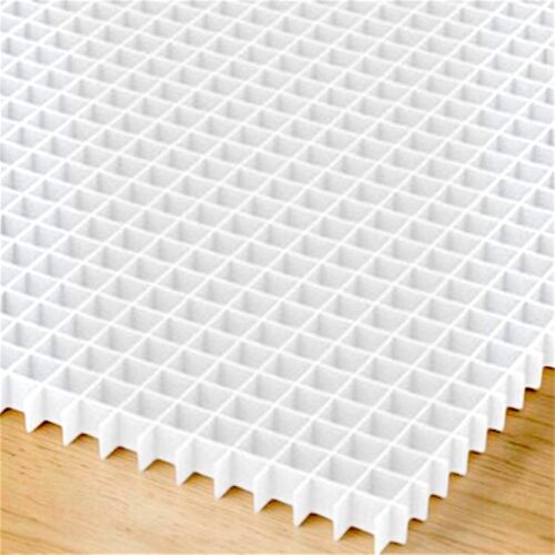white aluminum egg crate