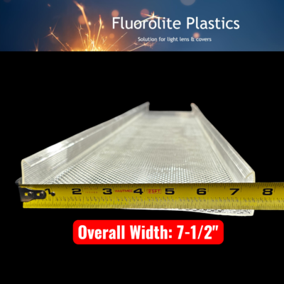 wrap around lens for fluorescent light
