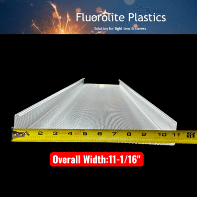 wraparound lens for fluorescent ceiling light